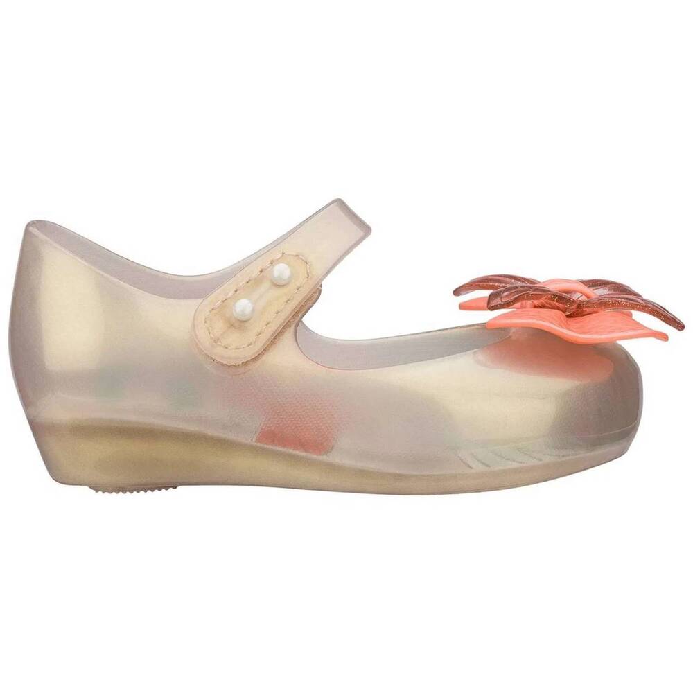 NEW MINI MELISSA toddler's ultragirl little mermaid shoes in beige
